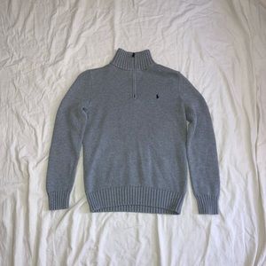 Polo Ralph Lauren Knit Sweater Quarter Zip Embroidered